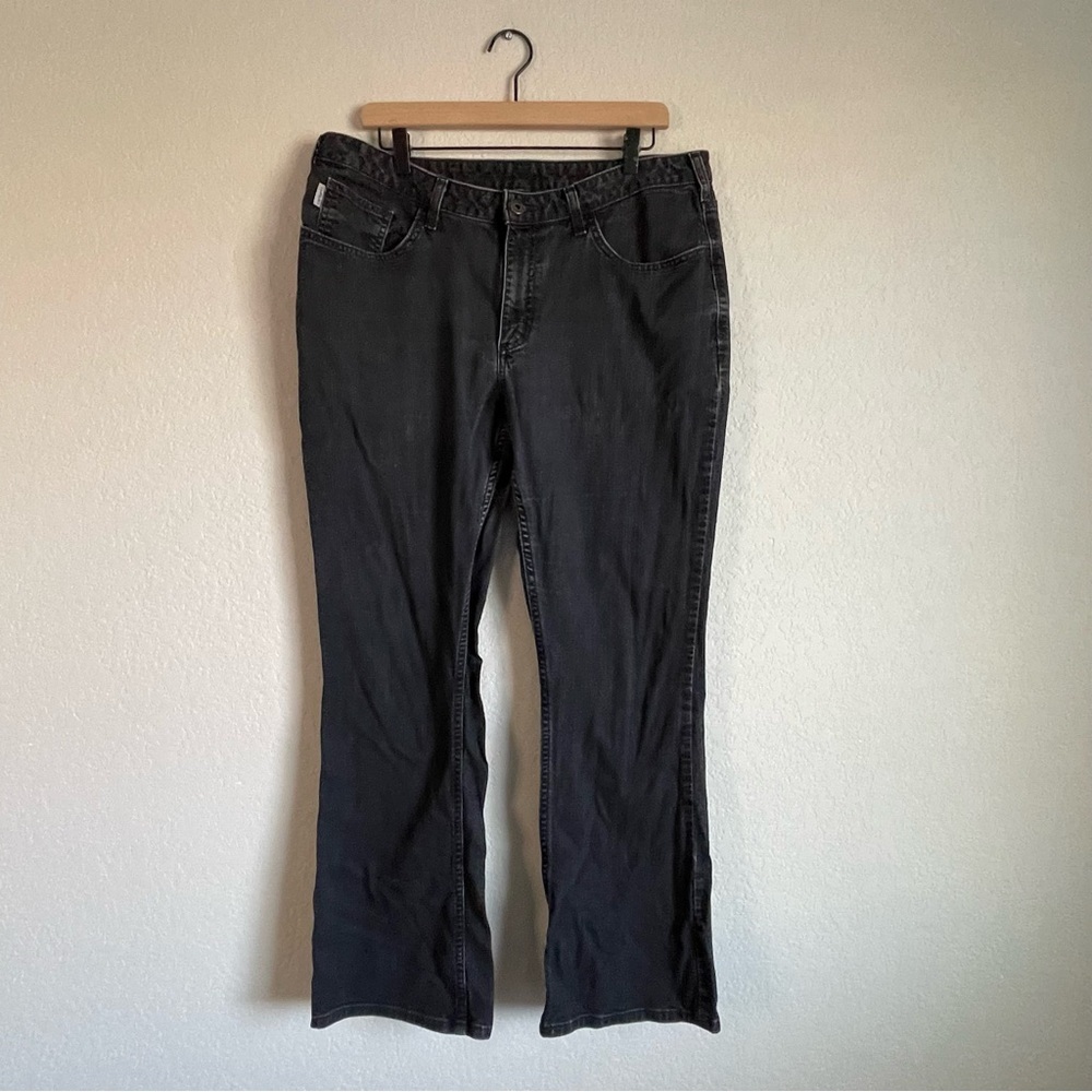 Carhartt Black WB041 Original Fit Bootcut Women's Jeans measure 36" waist